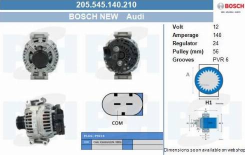 PSH 205.545.140.210 - Alternatore autozon.pro