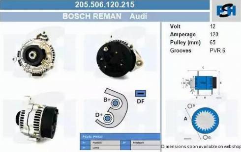 PSH 205.506.120.215 - Alternatore autozon.pro