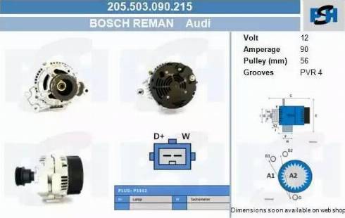 PSH 205.503.090.215 - Alternatore autozon.pro