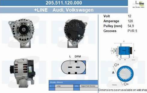 PSH 205.511.120.000 - Alternatore autozon.pro