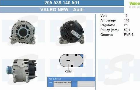 PSH 205.539.140.501 - Alternatore autozon.pro