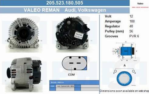 PSH 205.523.180.505 - Alternatore autozon.pro