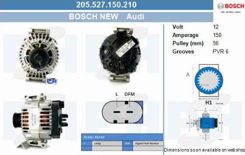 PSH 205.527.150.210 - Alternatore autozon.pro