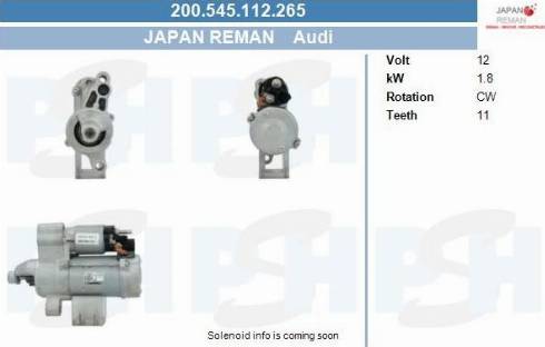 PSH 200.545.112.265 - Motorino d'avviamento autozon.pro