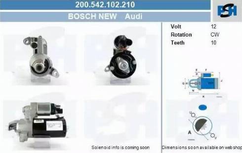 PSH 200.542.102.210 - Motorino d'avviamento autozon.pro