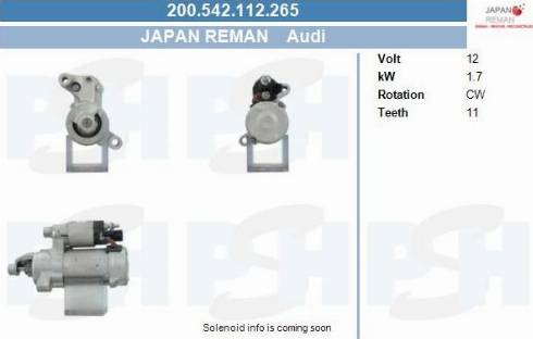 PSH 200.542.112.265 - Motorino d'avviamento autozon.pro