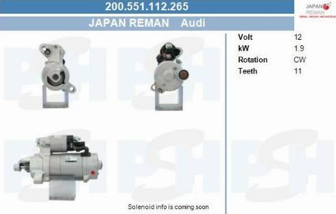 PSH 200.551.112.265 - Motorino d'avviamento autozon.pro