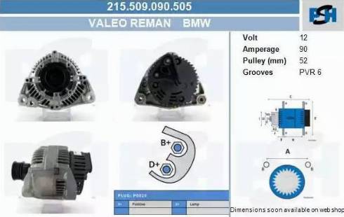 PSH 215.509.090.505 - Alternatore autozon.pro