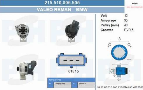 PSH 215.510.095.505 - Alternatore autozon.pro