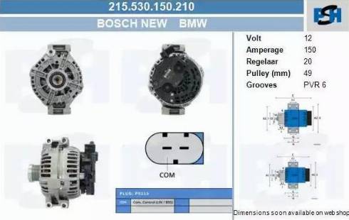 PSH 215.530.150.210 - Alternatore autozon.pro