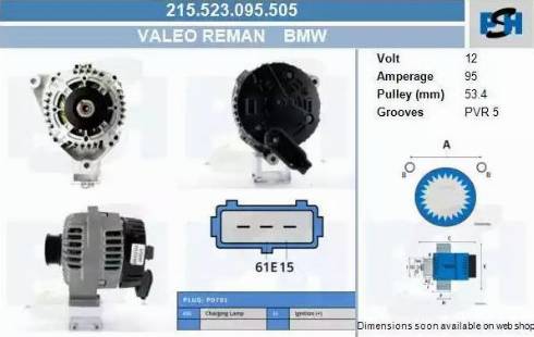 PSH 215.523.095.505 - Alternatore autozon.pro