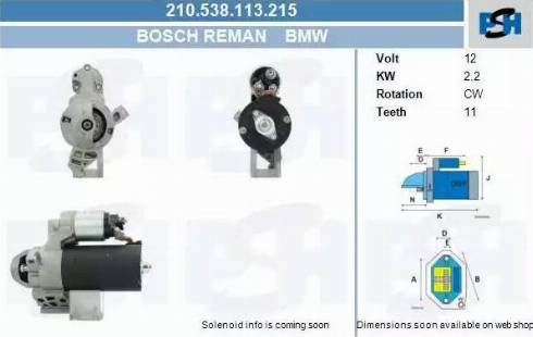 PSH 210.538.113.215 - Motorino d'avviamento autozon.pro