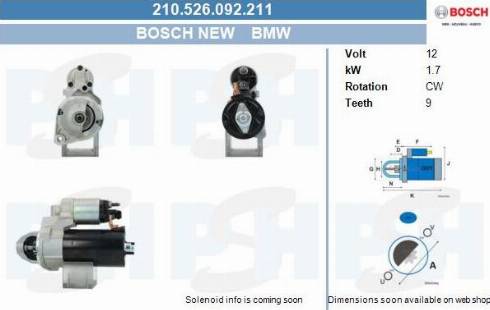 PSH 210.526.092.211 - Motorino d'avviamento autozon.pro