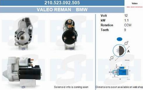 PSH 210.523.092.505 - Motorino d'avviamento autozon.pro