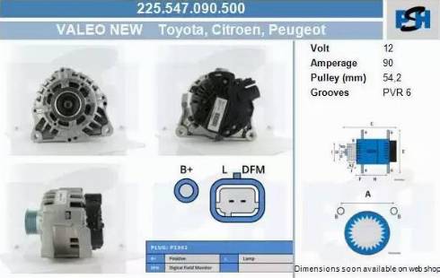 PSH 225.547.090.500 - Alternatore autozon.pro