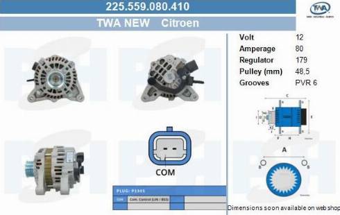 PSH 225.559.080.410 - Alternatore autozon.pro