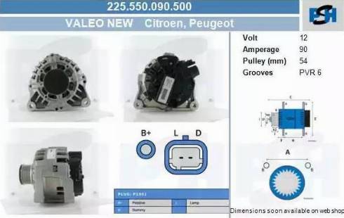 PSH 225.550.090.500 - Alternatore autozon.pro