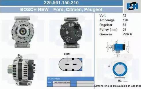 PSH 225.561.150.210 - Alternatore autozon.pro