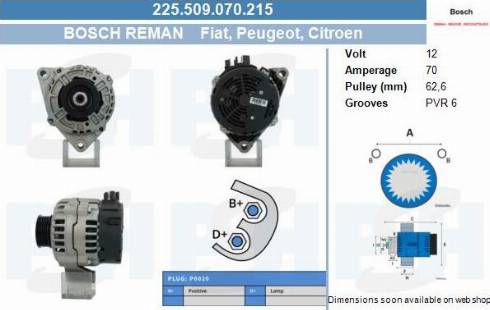 PSH 225.509.070.215 - Alternatore autozon.pro