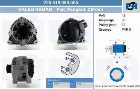 PSH 225.519.080.505 - Alternatore autozon.pro