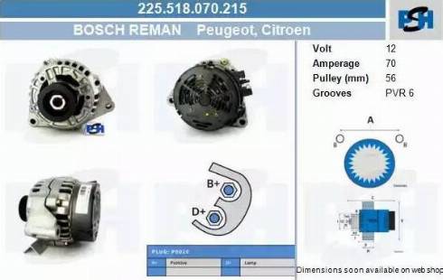 PSH 225.518.070.215 - Alternatore autozon.pro