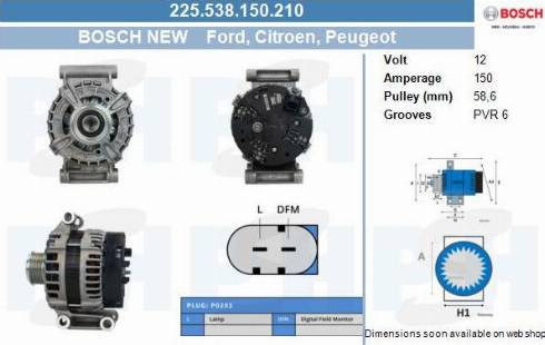 PSH 225.538.150.210 - Alternatore autozon.pro