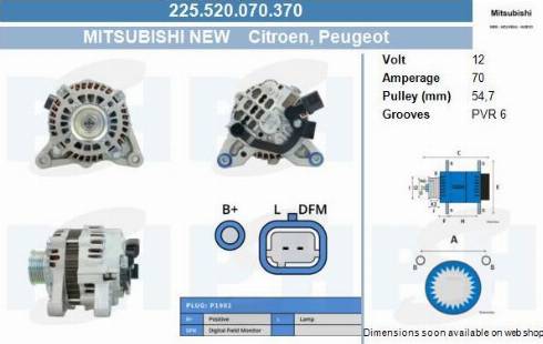 PSH 225.520.070.370 - Alternatore autozon.pro