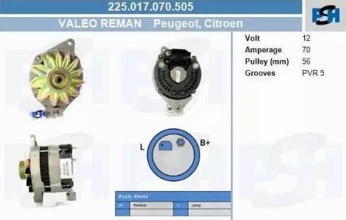 PSH 225.017.070.505 - Alternatore autozon.pro