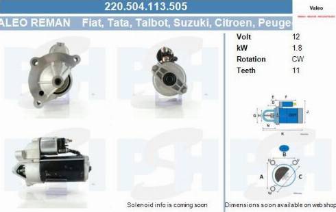 PSH 220.504.113.505 - Motorino d'avviamento autozon.pro