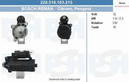 PSH 220.518.103.215 - Motorino d'avviamento autozon.pro