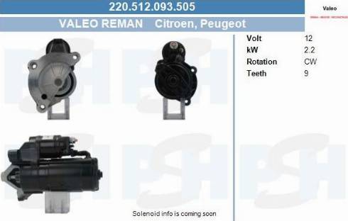 PSH 220.512.093.505 - Motorino d'avviamento autozon.pro