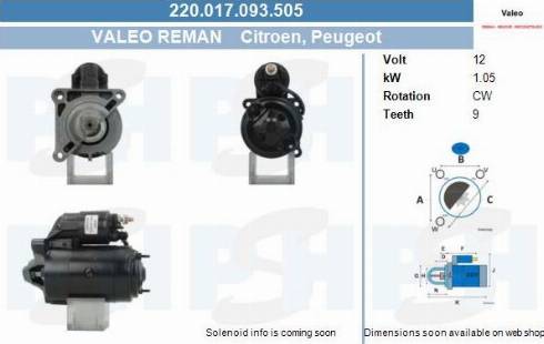 PSH 220.017.093.505 - Motorino d'avviamento autozon.pro