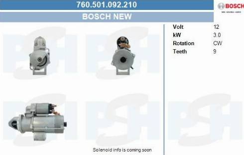 PSH 760.501.092.210 - Motorino d'avviamento autozon.pro