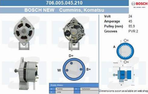 PSH 706.005.045.210 - Alternatore autozon.pro