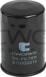 Cworks B110G0019 - Filtro olio autozon.pro