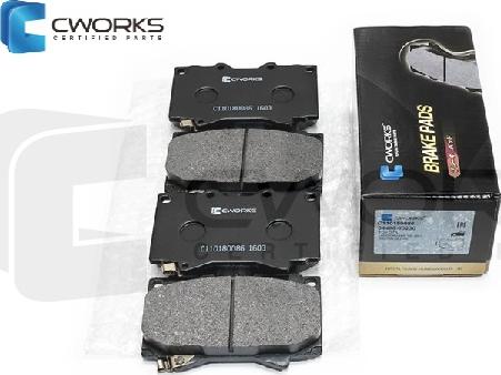 Cworks C110180086 - Kit pastiglie freno, Freno a disco autozon.pro