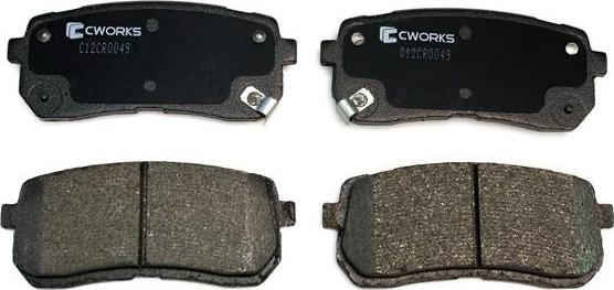 Cworks C12CR0049 - Kit pastiglie freno, Freno a disco autozon.pro