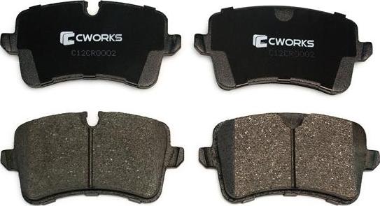 Cworks C12CR0002 - Kit pastiglie freno, Freno a disco autozon.pro