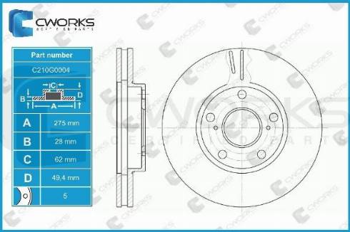 Cworks C210G0004 - Discofreno autozon.pro