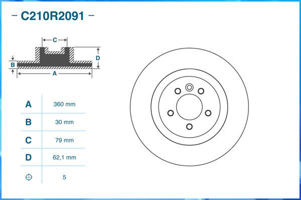 Cworks C210R2091 - Discofreno autozon.pro