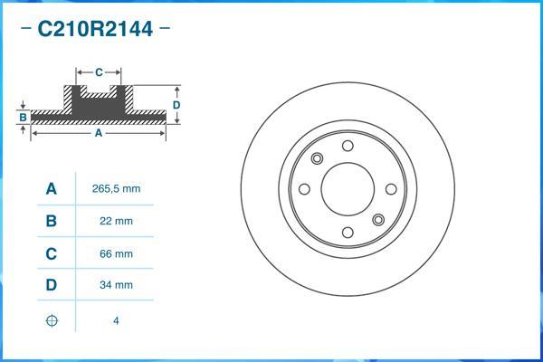 Cworks C210R2144 - Discofreno autozon.pro