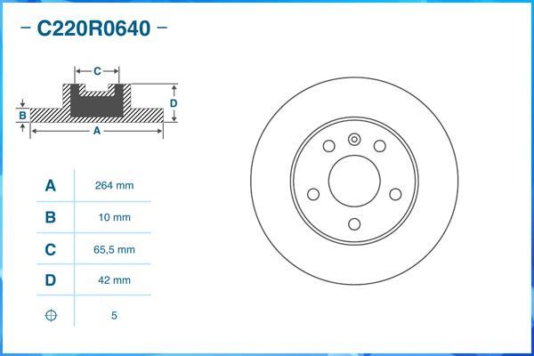 Cworks C220R0640 - Discofreno autozon.pro