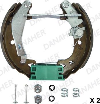 Danaher 110.10585C - Kit ganasce freno autozon.pro