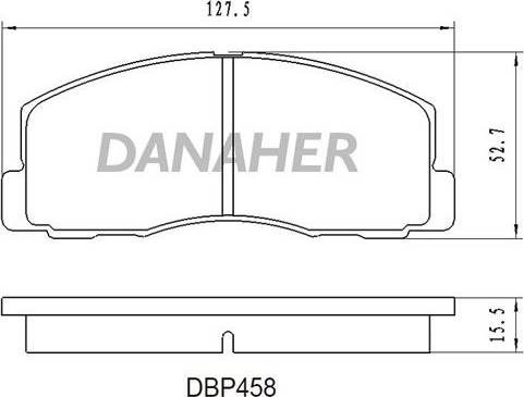 Danaher DBP458 - Kit pastiglie freno, Freno a disco autozon.pro