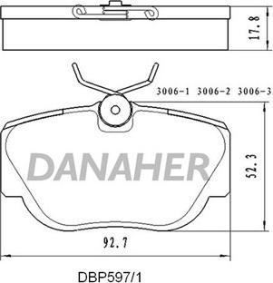 DJ Parts BP2374 - Kit pastiglie freno, Freno a disco autozon.pro