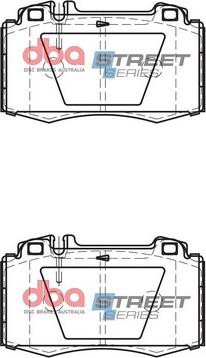 DBA Australia DB1453SS - Kit pastiglie freno, Freno a disco autozon.pro