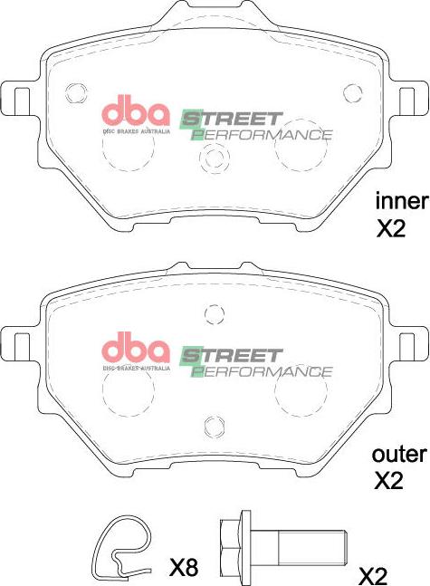 DBA Australia DB15193SP - Kit pastiglie freno, Freno a disco autozon.pro