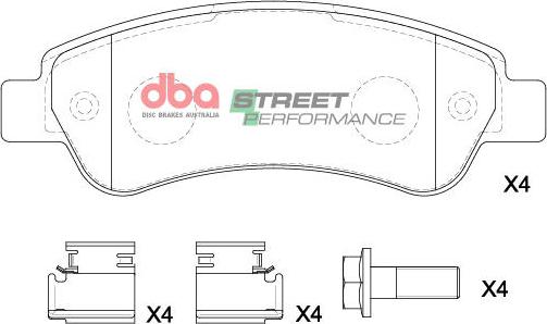 DBA Australia DB15173SP - Kit pastiglie freno, Freno a disco autozon.pro