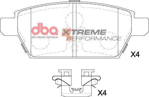 DBA Australia DB15203XP - Kit pastiglie freno, Freno a disco autozon.pro