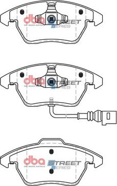 DBA Australia DB1849SS - Kit pastiglie freno, Freno a disco autozon.pro